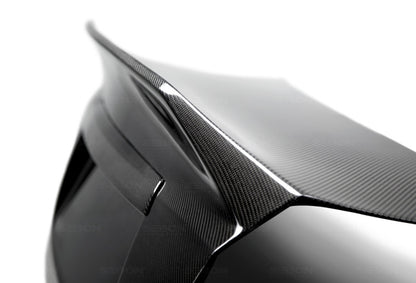 Seibon Carbon Fiber Trunk Lid For 2008-2014 Subaru WRX/STi 4DR TL0809SBIMP4D-C Photo - Primary