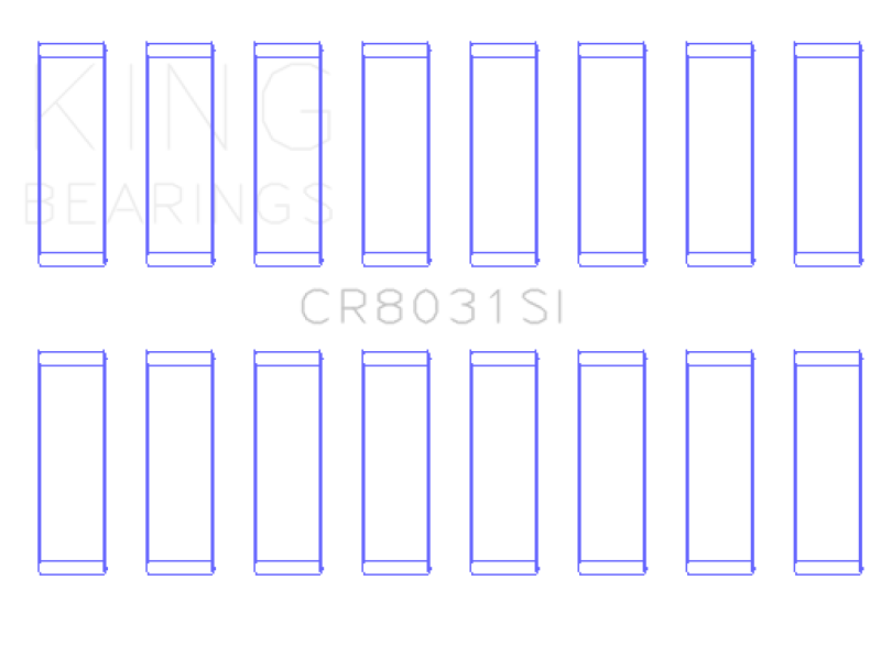 King Engine Bearings Chrysler Jeep V8 287 4.7L (Od+.002in) (Size +0.75mm) Connecting Rod Bearing Set CR8031SI0.75 CR8031SI0.75 Photo - Primary
