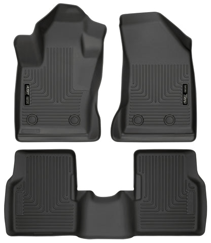 Husky Liners 2017 Jeep Compass Weatherbeater Black Front & 2nd Seat Floor Liners 95681 95681 Photo - Primary