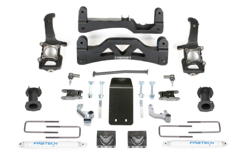 Fabtech 6" Basic System w/ Front Stock Coilovers Spacers & Rear Performance K2188 Photo - Primary