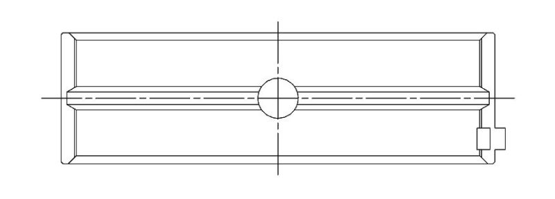 ACL 03+ Chrysler 345 5.7L Hemi V8 .025 Oversized Race Series High Performance Main Bearing Set 5M2220H-.025 5M2220H-.025 Technical Drawing