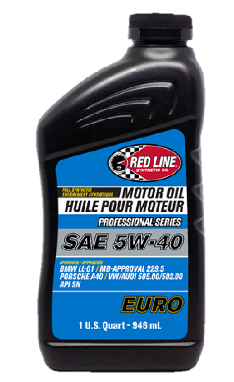 Red Line Professional Series Euro 5W40 Motor Oil - Quart 12904