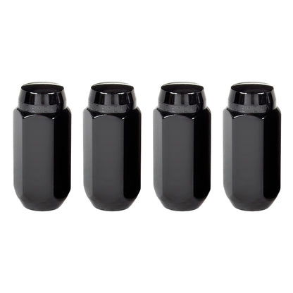 McGard Hex Lug Nut (Cone Seat) M14X1.5 / 22mm Hex / 1.945in. Length (4-Pack) - Black 64024 64024 Photo - out of package