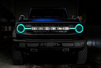 ORACLE Lighting Oracle 21-22 Ford Bronco Headlight Halo Kit w/DRL Bar - Base Headlights ColorSHIFT -w/BC1 Controller 1471-335 1471-335 User 8
