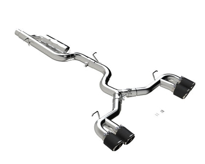 MBRP 2022 Volkswagon Golf R MK8 3in Cat-Back Quad Rear w/ Carbon Fiber Tips Valve Delete Exhaust S46123CF S46123CF Photo - Primary