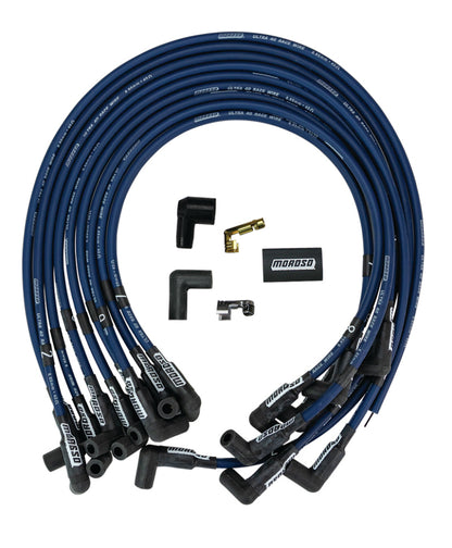 Moroso Chevrolet Big Block Ignition Wire Set - Ultra 40 - Unsleeved - HEI - Crab Cap - Blue 73672 73672 User 1