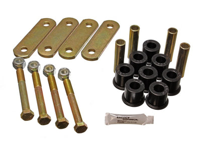 Energy Suspension Frame Shackle Bushing Set Black Ford Mustang Base 1964-1973 4.2136G Photo - Primary