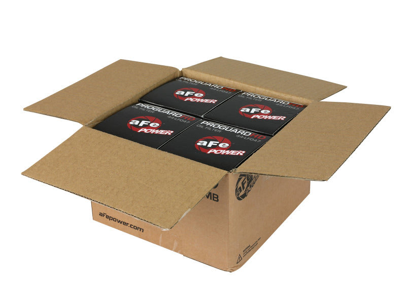 aFe ProGuard HD Oil Filter; 19-20 GM Silverado 1500; L4 2.7L - 4 Pack 44-LF047-MB 44-LF047-MB Photo - Unmounted