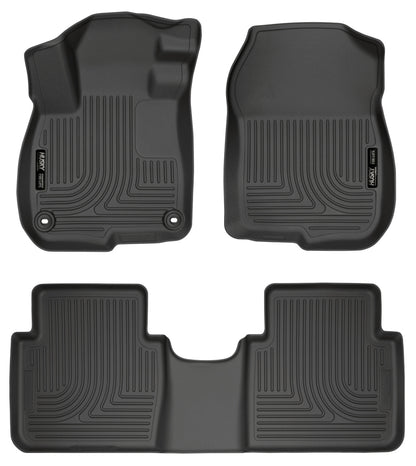 Husky Liners 2017 Honda CR-V Weatherbeater Black Front & 2nd Seat Floor Liners 14VB5 99401 Photo - Primary
