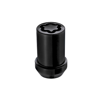 McGard Wheel Lock Nut Set - 4pk. (Tuner / Cone Seat) M12X1.5 / 13/16 Hex / 1.24in. Length - Black 25357 25357 Photo - Primary