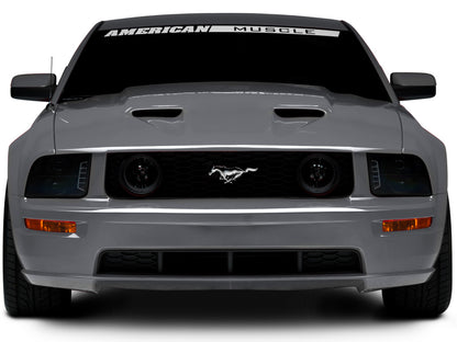 Raxiom 05-09 Ford Mustang w/ Halogen LED Halo Prjctr Headlights-Blk Hsng(Smoked Lens Exclude GT500) 49128 49128 Photo - Close Up