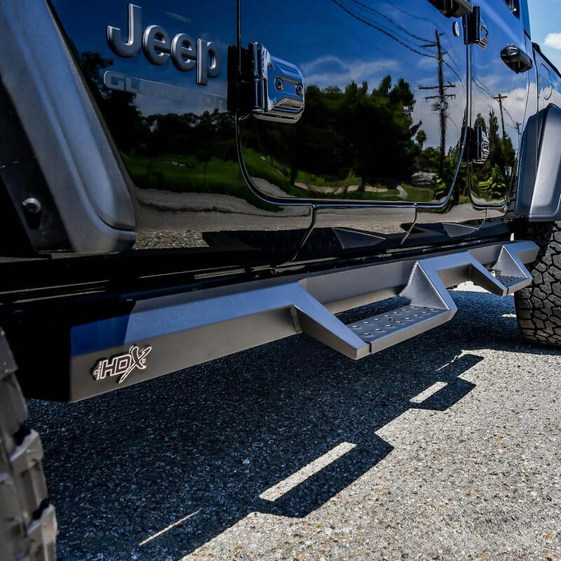 Westin 2020 Jeep Gladiator HDX Drop Nerf Step Bars - Textured Black 56-14165 56-14165 Photo - Mounted