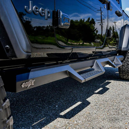 Westin 2020 Jeep Gladiator HDX Drop Nerf Step Bars - Textured Black 56-14165 56-14165 Photo - Mounted