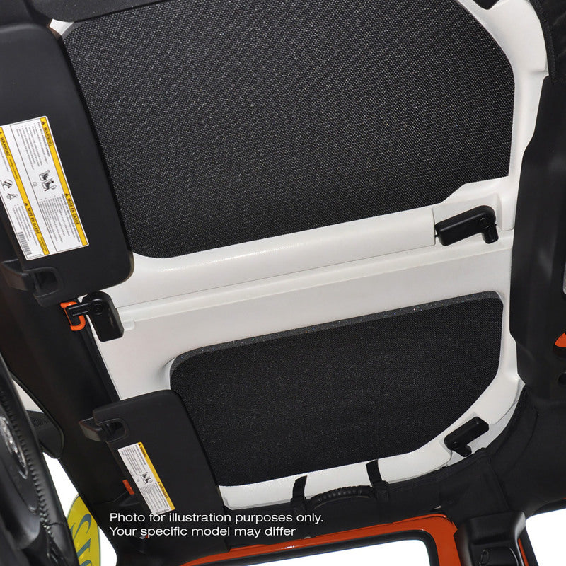 DEI 11-18 Jeep Wrangler JK 2-Door Boom Mat Headliner - 4 Piece - Black 50138 50138 Photo - Mounted