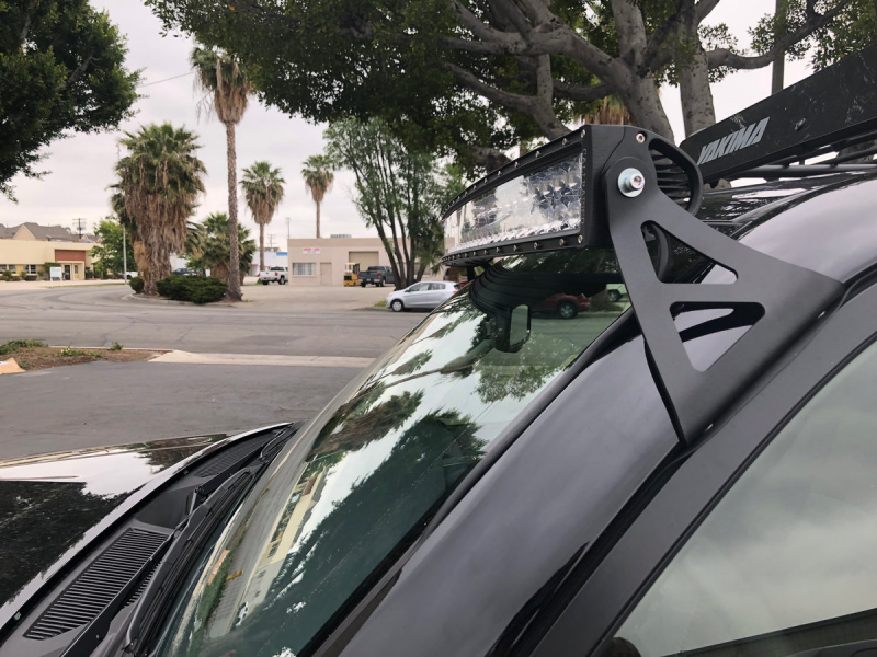 Cali Raised LED Cali Raised 2003-2024 Toyota 4Runner 52 Curved Led Light Bar Roof Brackets Kit - Brackets W/ 5D Opt CR2501 CR2501 Photo - Primary