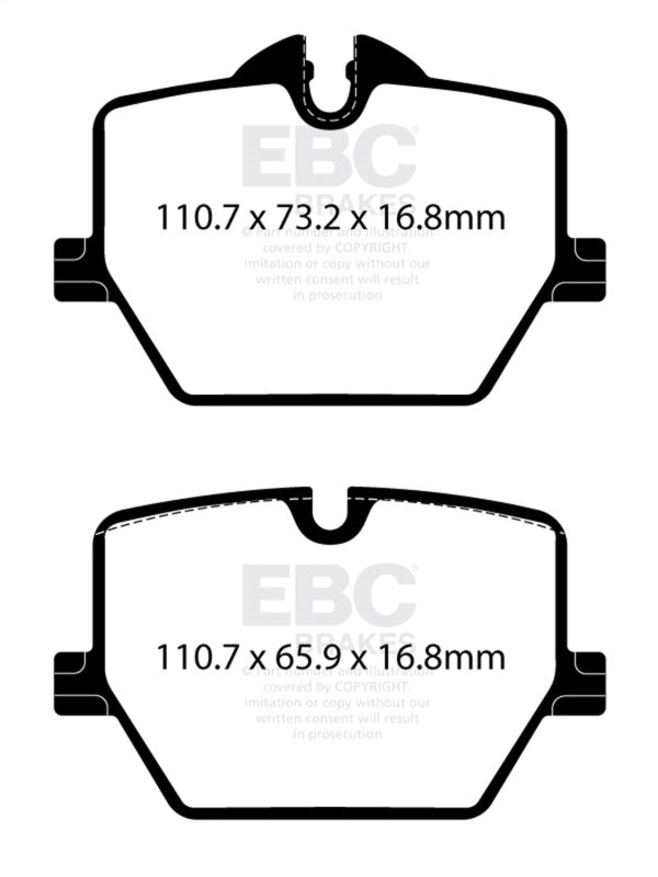 EBC 2019+ BMW Z4 G29 2.0T Ultimax Rear Brake Pads UD2220 UD2220 Photo - Primary