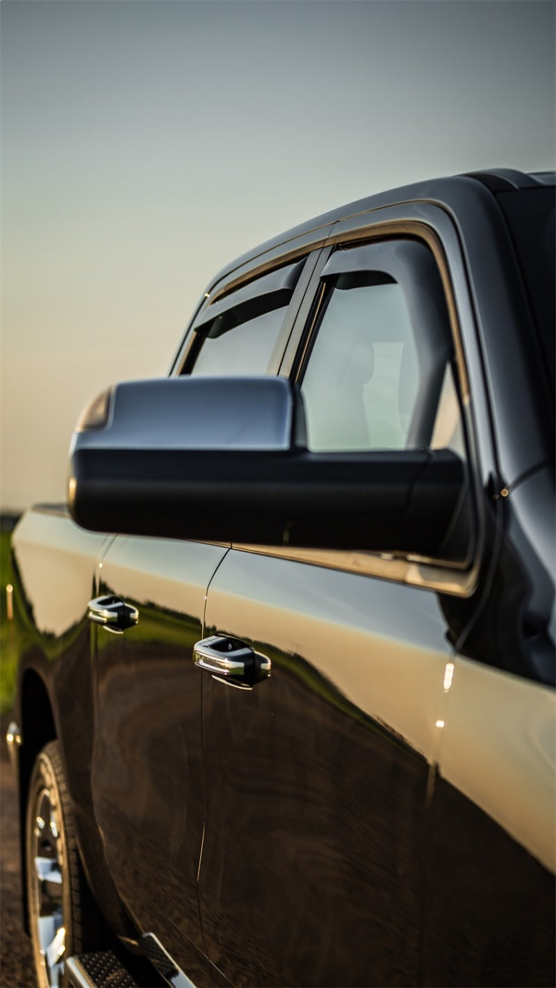 EGR 2019 Dodge Ram 1500 Crew Cab SlimLine In-Channel Window Visors Set of 4 - Dark Smoke 572951-Duplicate 572951-Duplicate Photo - Mounted