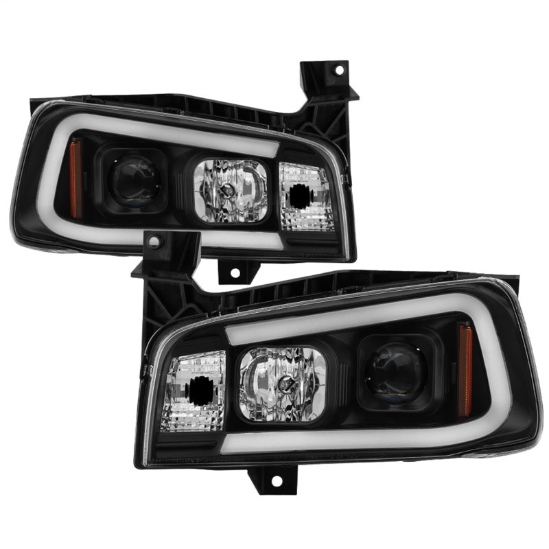 Spyder Dodge Charger 06-10 Projector Headlights - LED Light Bar - Black PRO-YD-DCH05V2-LB-BK 5085245 5085245 Photo - Primary