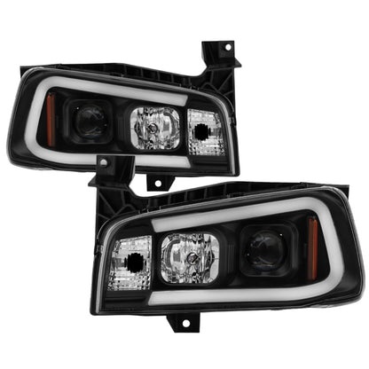 Spyder Dodge Charger 06-10 Projector Headlights - LED Light Bar - Black PRO-YD-DCH05V2-LB-BK 5085245 5085245 Photo - Primary