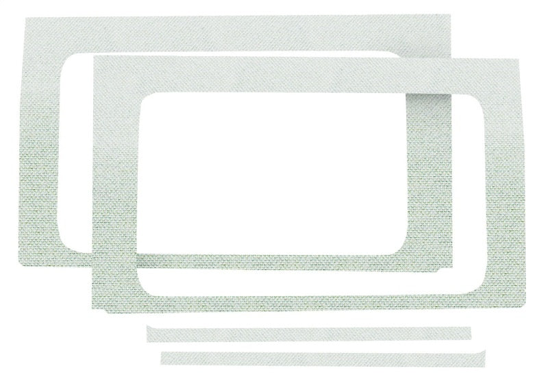 DEI 2018-Up Jeep Wrangler JL 4-Door Rear Side Window Trim Kit 4-pc - White 50175 50175 Photo - Primary