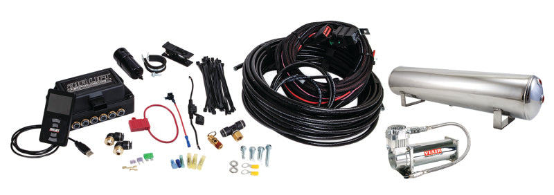 AIRLIFT 3P(3/8" Air Line,4 Gallon 5-Port Lightweight Polished,VIAIR 444C Comp) 27787 Photo - Primary