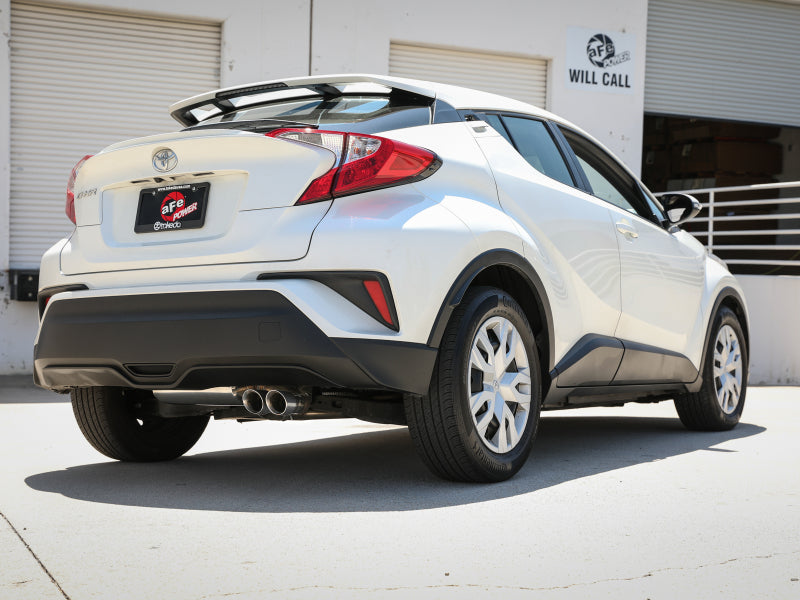 aFe Takeda 18-21 Toyota C-HR 2.0L 2.5in 304 Stainless Steel Cat-Back Exhaust w/ Polished Tip 49-36044-P 49-36044-P Photo - Mounted