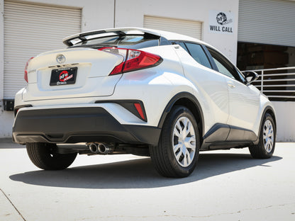 aFe Takeda 18-21 Toyota C-HR 2.0L 2.5in 304 Stainless Steel Cat-Back Exhaust w/ Polished Tip 49-36044-P 49-36044-P Photo - Mounted
