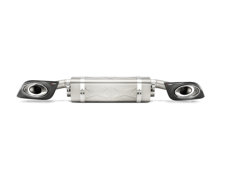 Akrapovic 14-15 Porsche 911 Turbo/Turbo S (991) Slip-On Line (Titanium) w/ Carbon Titanium Tips S-PO991TSO-HT S-PO991TSO-HT Photo - Primary
