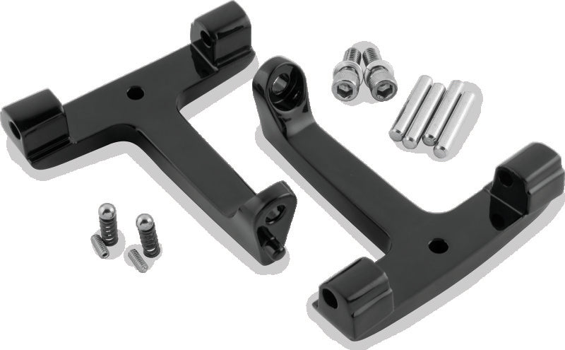 Bikers Choice 93-20 FLH FLT Black Pasanger Floorboard Bracket Replaces H-D 53070-00A 488721 488721 Photo - Primary