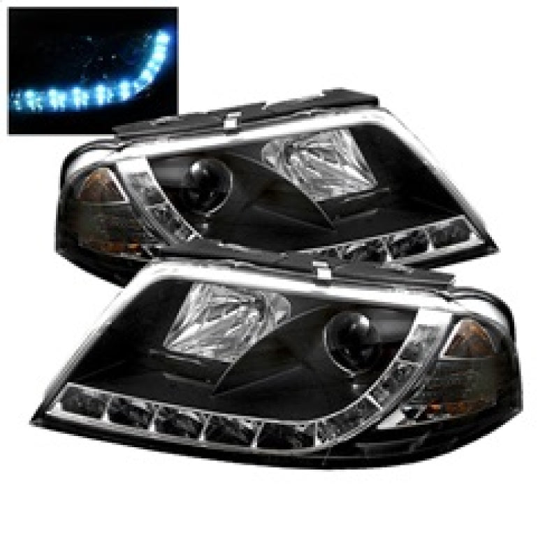 Spyder Volkswagen Passat 01-05 Projector Headlights DRL Black High H1 Low H1 PRO-YD-VP01-DRL-BK 5012302 5012302 Photo - Primary