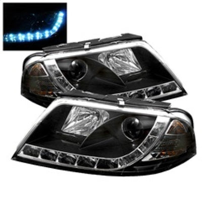 Spyder Volkswagen Passat 01-05 Projector Headlights DRL Black High H1 Low H1 PRO-YD-VP01-DRL-BK 5012302 5012302 Photo - Primary