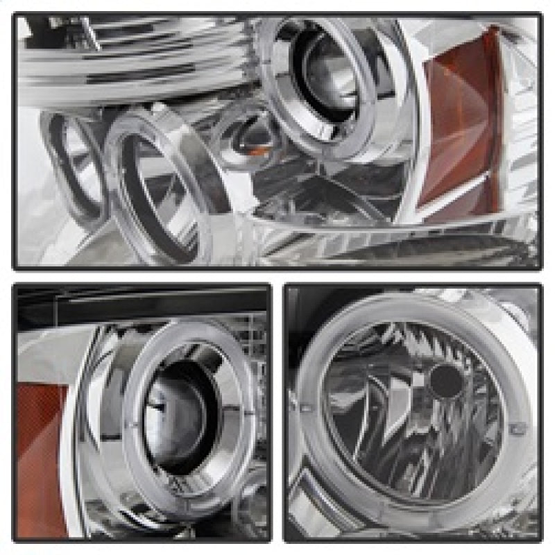 Spyder Dodge Ram 1500 09-14 10-14 Projector Headlights Halogen- LED Halo LED - Chrm PRO-YD-DR09-HL-C 5010049 5010049 Photo - Unmounted