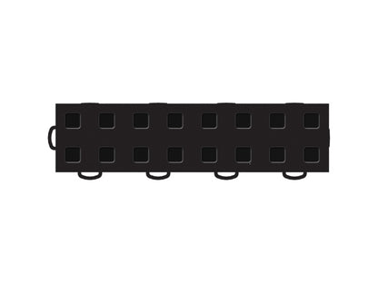 WeatherTech TechFloor - 2in X 12in Border(w/ Tabs) - Black **Order in Qtys of 10 51B212T BK 51B212T BK Photo - Primary