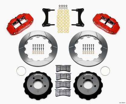 Wilwood Narrow Superlite 6R Front Hat Kit 12.88in Red 93-96 Mazda RX7 140-11963-R 140-11963-R Photo - Primary