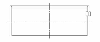 ACL Chev. V8 396-402-427-454 Race Series Engine Connecting Rod Bearing Set 8B743HD-010 8B743HD-010 Technical Drawing