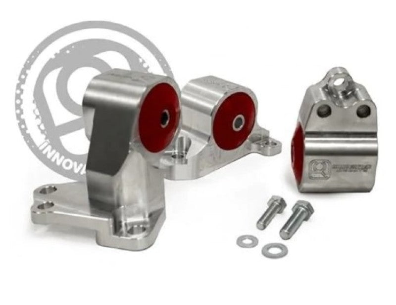 Innovative 94-01 Acura Integra Billet Conversion Silver Aluminum Mount Kit (B/D Series) 85A Bushings B40154-85A