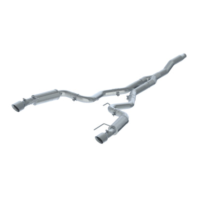 MBRP 15 Ford Mustang EcoBoost 2.3L T409 3in Cat Back Dual Split Rear Exit S7274409 Photo - Primary
