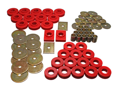 Energy Suspension Body Mount Set Red Chevrolet Bel Air All 1955-1957 3.4106R Photo - Primary