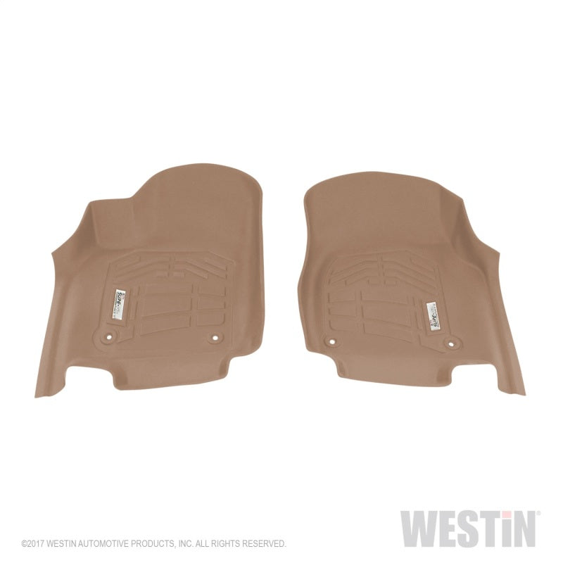 Westin 2013-2018 Dodge/Jeep Durango Wade Sure-Fit Floor Liners Front - Tan 72-130094 72-130094 Photo - Primary