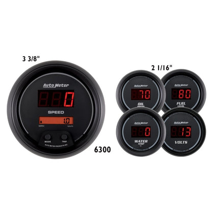 Autometer Digital 5-Gauge Kit - Sport Comp ATM6300 6300 Photo - Primary