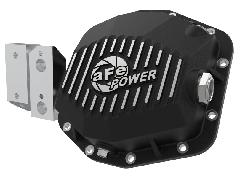 aFe Street Series Rear Differential Cover Black w/Machined Fins 20+ Jeep Gladiator JT (Dana M220) 46-71190B 46-71190B Photo - Primary