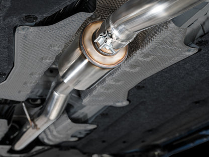 AWE Tuning 2023 Honda Civic Type R FL5 Track Edition Exhaust w/ Triple Chrome Silver Tips 3020-52287 3020-52287 Photo - Mounted