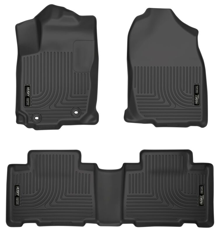 Husky Liners 13 Toyota RAV4 Weatherbeater Black Front & 2nd Seat Floor Liners (3pc) 98971 Photo - Primary