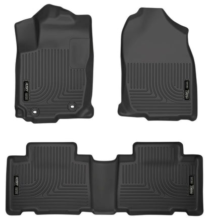 Husky Liners 13 Toyota RAV4 Weatherbeater Black Front & 2nd Seat Floor Liners (3pc) 98971 Photo - Primary