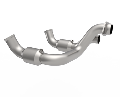Kooks Headers Kooks 20-22 Ford F250 7.3L V8 / Ford F350 7.3L V8 3in SS High Output Green Catted Connecting Pipes 14003400 14003400 Photo - Primary