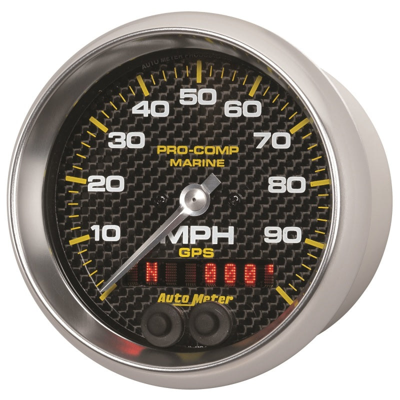 Autometer Marine Carbon Fiber 3-3/8in 100MPH GPS Speedometer Gauge 200636-40 200636-40 User 2