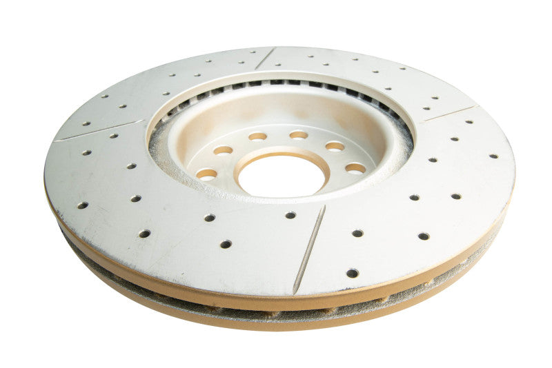 DBA 06-08 Audi A3 / 10/06+ TT / 10/04-10 VW Golf Front Drilled & Slotted Street Series Rotor 2806X 2806X Photo - out of package