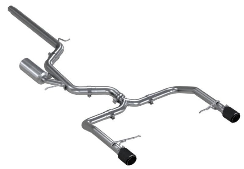 MBRP 19-21 VW Jetta GLI T304 SS 3in Cat-Back Dual Split Rear Exit Exhaust - Carbon Fiber Tips S46083CF S46083CF User 1