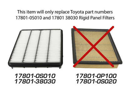 aFe OE High Performance Replacement Air Filter Lexus Lx570 All 2008-2008 30-10146 Technical Bulletin