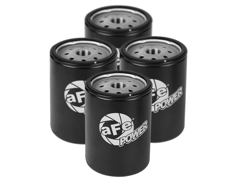 aFe Pro GUARD D2 Oil Filter (4 Pack) GM Diesel Trucks 01-17 V8-6.6L 44-LF001-MB Photo - Primary